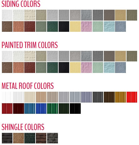 Painted Metro Shed colors | texasqualitybuildings.com